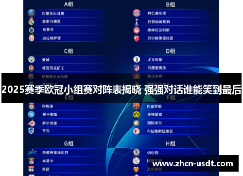 2025赛季欧冠小组赛对阵表揭晓 强强对话谁能笑到最后